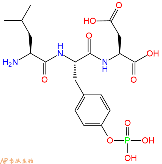 专肽生物产品H2N-Leu-Tyr(PO3H2)-Asp-COOH