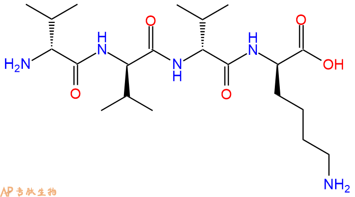 专肽生物产品H2N-DVal-DVal-DVal-DLys-COOH