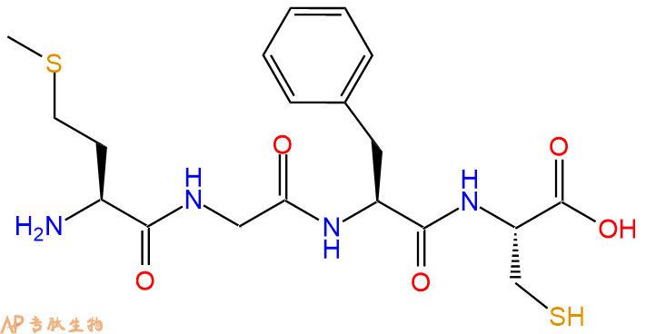 专肽生物产品H2N-Met-Gly-Phe-Cys-COOH