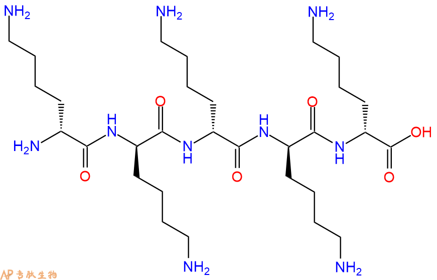 专肽生物产品H2N-DLys-DLys-DLys-DLys-DLys-COOH