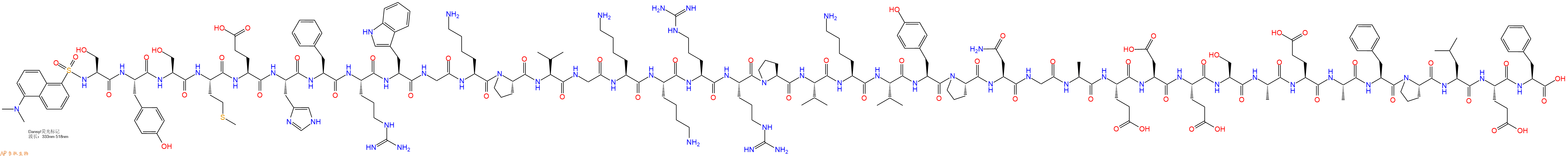 专肽生物产品促肾上腺皮质激素Dansyl-ACTH(1-39), Human