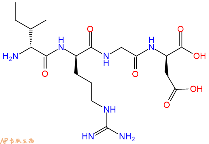 专肽生物产品H2N-DIle-DArg-Gly-DAsp-COOH