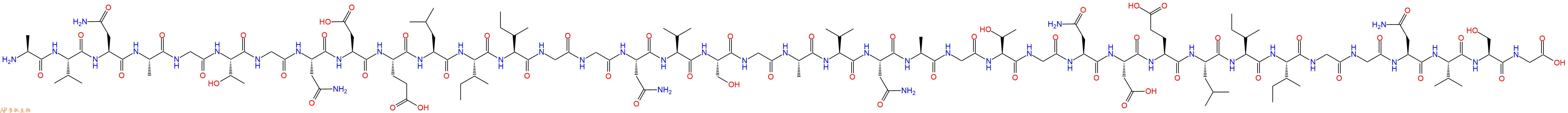 专肽生物产品H2N-Ala-Val-Asn-Ala-Gly-Thr-Gly-Asn-Asp-Glu-Leu-Ile-Ile-Gly-Gly-Asn-Val-Ser-Gly-Ala-Val-Asn-Ala-Gly-Thr-Gly-Asn-Asp-Glu-Leu-Ile-Ile-Gly-Gly-Asn-Val-Ser-Gly-COOH