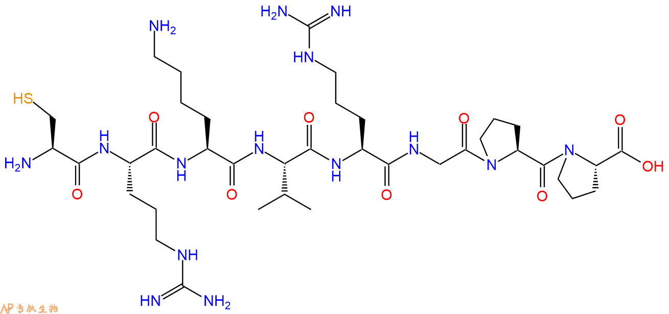 专肽生物产品H2N-Cys-Arg-Lys-Val-Arg-Gly-Pro-Pro-COOH