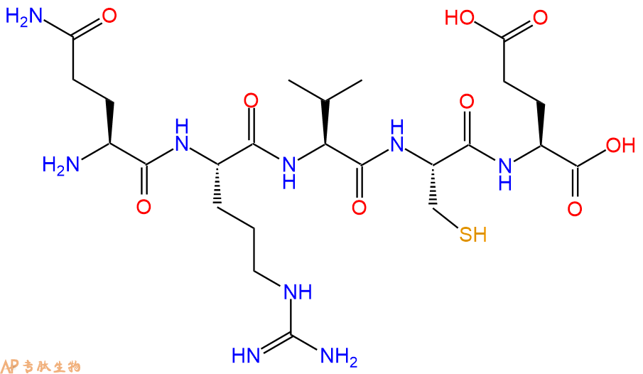 专肽生物产品H2N-Gln-Arg-Val-Cys-Glu-COOH