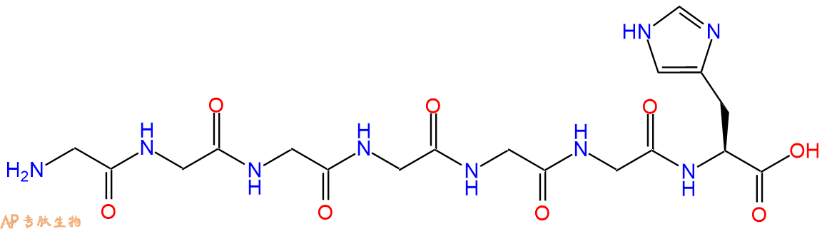 专肽生物产品H2N-Gly-Gly-Gly-Gly-Gly-Gly-His-COOH