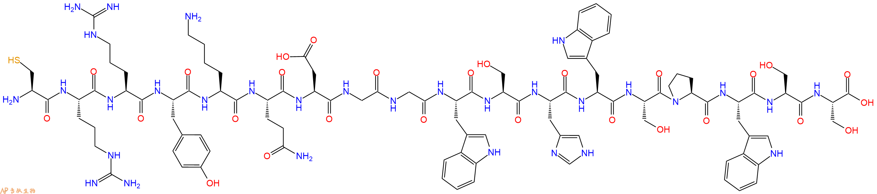 专肽生物产品CD47靶向肽：Cys-RS-17