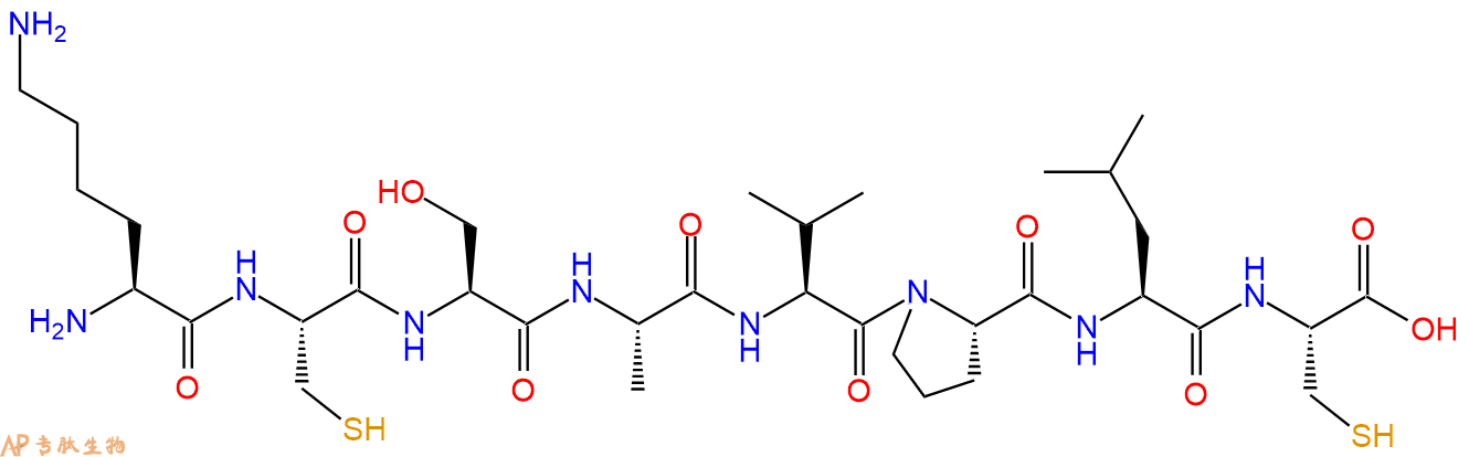 专肽生物产品H2N-Lys-Cys-Ser-Ala-Val-Pro-Leu-Cys-COOH