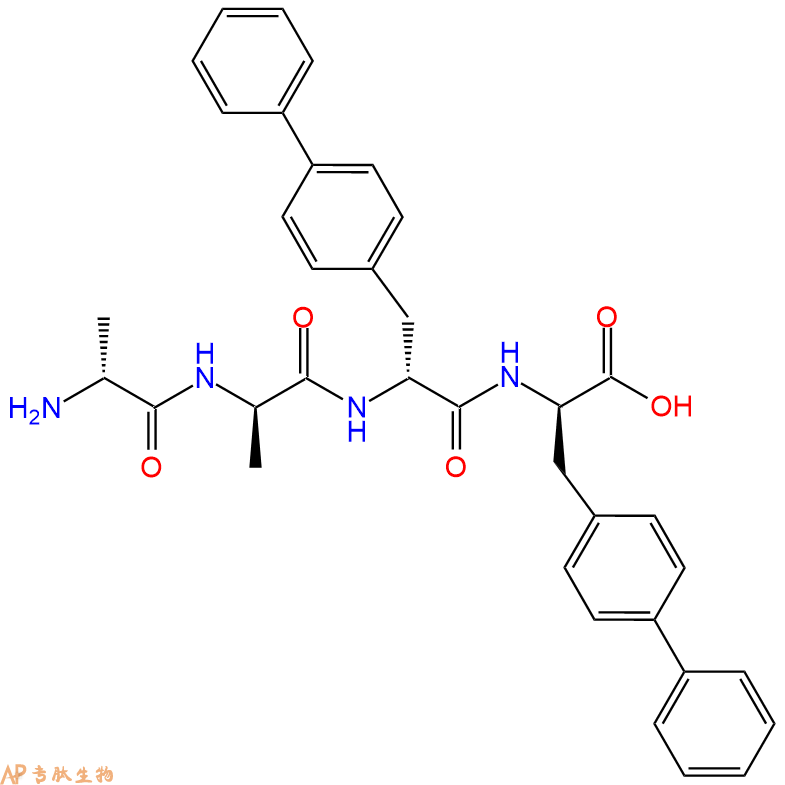 专肽生物产品H2N-DAla-DAla-DBip-DBip-COOH
