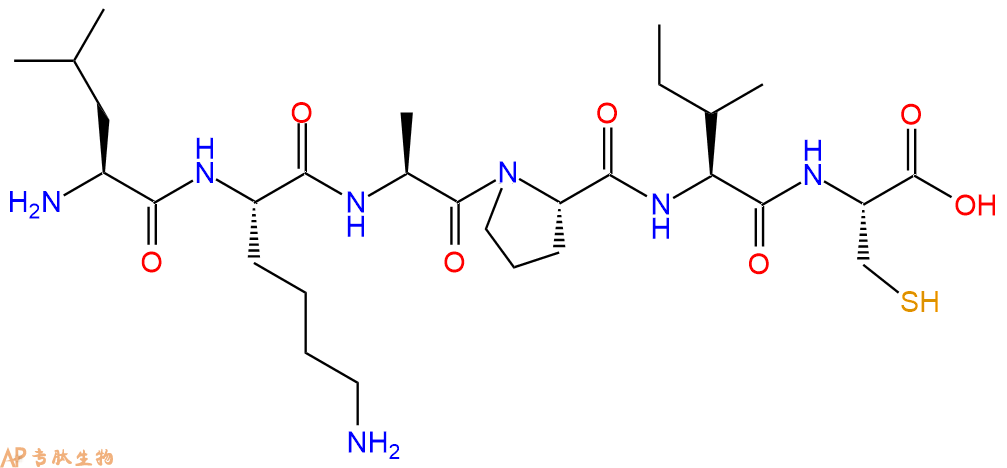 专肽生物产品H2N-Leu-Lys-Ala-Pro-Ile-Cys-COOH