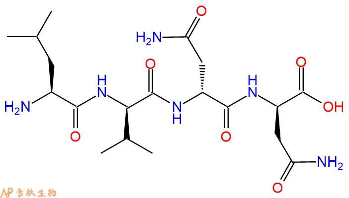专肽生物产品H2N-Leu-DVal-DAsn-DAsn-COOH