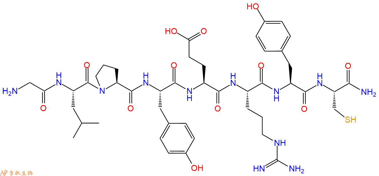 专肽生物产品H2N-Gly-Leu-Pro-Tyr-Glu-Arg-Tyr-Cys-NH2