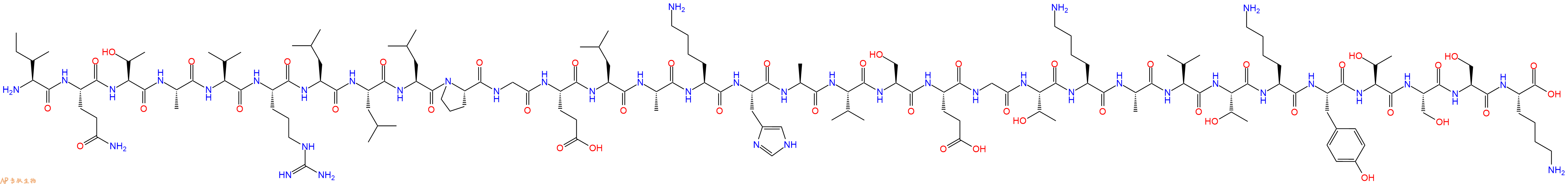 专肽生物产品H2N-Ile-Gln-Thr-Ala-Val-Arg-Leu-Leu-Leu-Pro-Gly-Glu-Leu-Ala-Lys-His-Ala-Val-Ser-Glu-Gly-Thr-Lys-Ala-Val-Thr-Lys-Tyr-Thr-Ser-Ser-Lys-COOH
