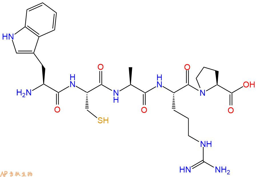 专肽生物产品H2N-Trp-Cys-Ala-Arg-Pro-COOH
