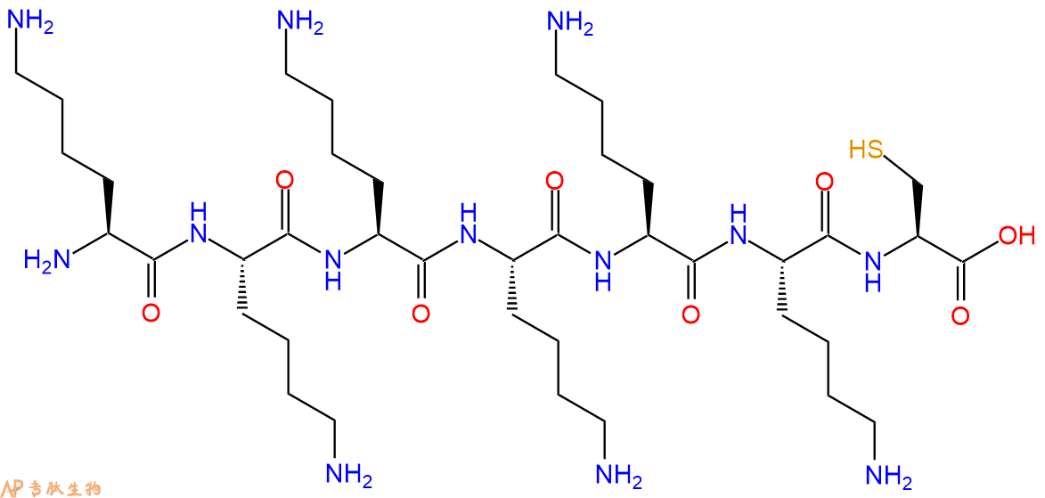 专肽生物产品H2N-Lys-Lys-Lys-Lys-Lys-Lys-Cys-COOH