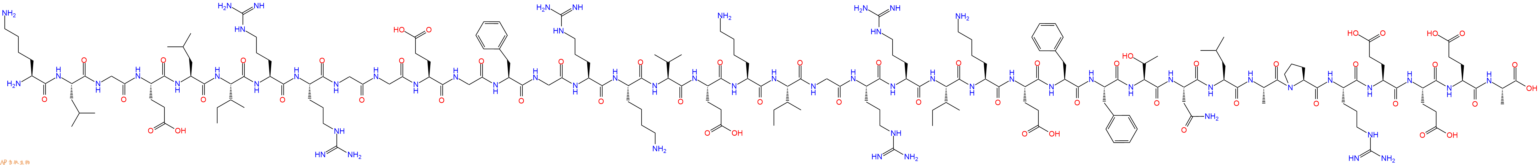 专肽生物产品H2N-Lys-Leu-Gly-Glu-Leu-Ile-Arg-Arg-Gly-Gly-Glu-Gly-Phe-Gly-Arg-Lys-Val-Glu-Lys-Ile-Gly-Arg-Arg-Ile-Lys-Glu-Phe-Phe-Thr-Asn-Leu-Ala-Pro-Arg-Glu-Glu-Glu-Ala-COOH