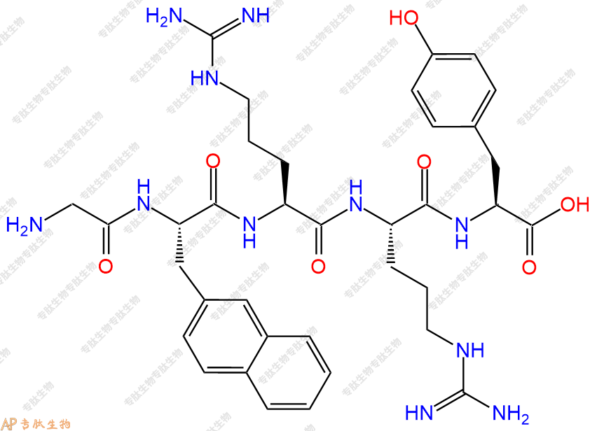 专肽生物产品H2N-Gly-Nal-Arg-Arg-Tyr-COOH