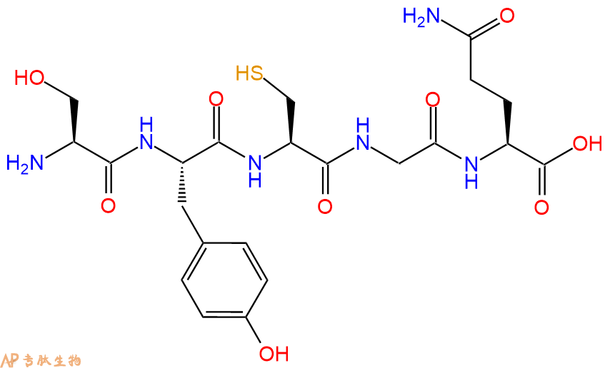 专肽生物产品H2N-Ser-Tyr-Cys-Gly-Gln-COOH