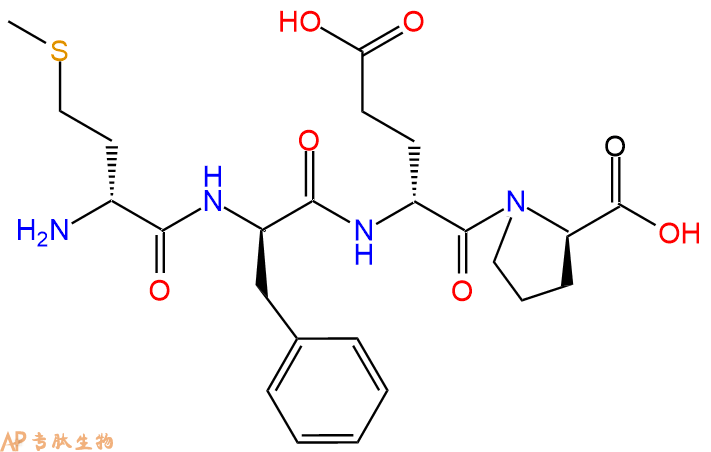 专肽生物产品H2N-DMet-DPhe-DGlu-DPro-COOH