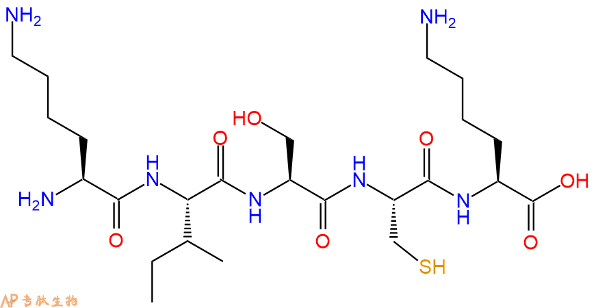 专肽生物产品H2N-Lys-Ile-Ser-Cys-Lys-COOH
