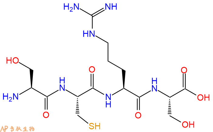 专肽生物产品H2N-Ser-Cys-Arg-Ser-COOH
