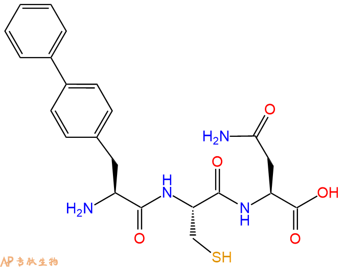 专肽生物产品H2N-Bip-Cys-Asn-COOH