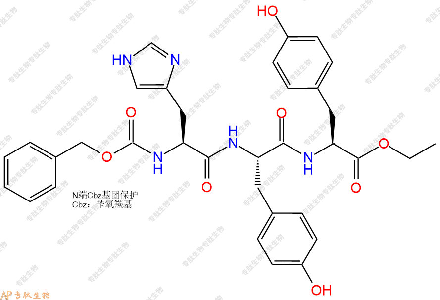 专肽生物产品Cbz-His-Tyr-Tyr-OEt13053-63-9