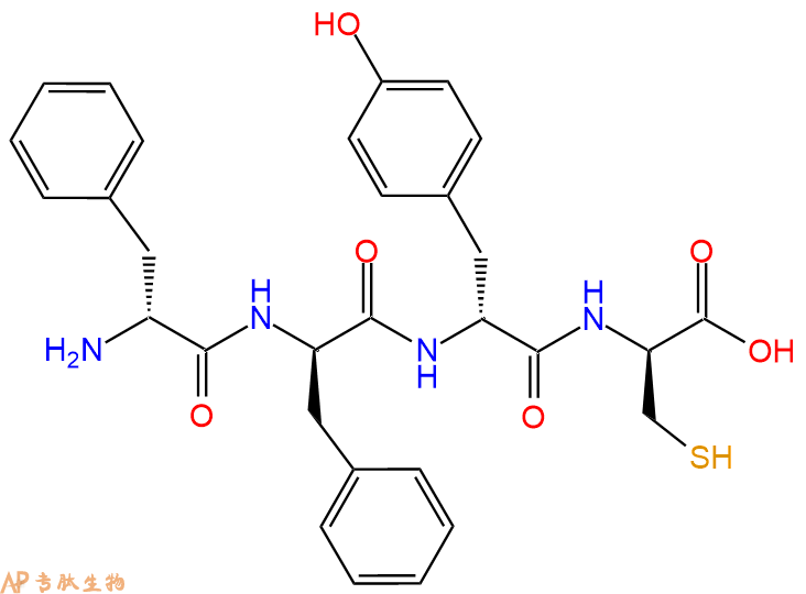 专肽生物产品H2N-DPhe-DPhe-DTyr-DCys-COOH
