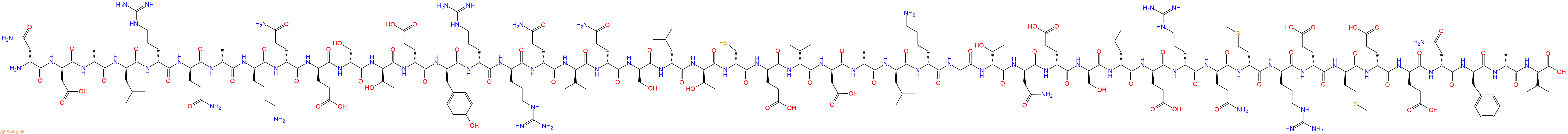 专肽生物产品H2N-DAsn-DAsp-DAla-DLeu-DArg-DGln-DAla-DLys-DGln-DGlu-DSer-DThr-DGlu-DTyr-DArg-DArg-DGln-DVal-DGln-DSer-DLeu-DThr-DCys-DGlu-DVal-DAsp-DAla-DLeu-DLys-Gly-DThr-DAsn-DGlu-DSer-DLeu-DGlu-DArg-DGln-DMet-DArg-DGlu-DMet-DGlu-DGlu-DAsn-DPhe-DAla-DVal-COOH