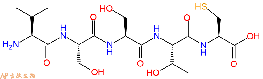 专肽生物产品H2N-Val-Ser-Ser-Thr-Cys-COOH
