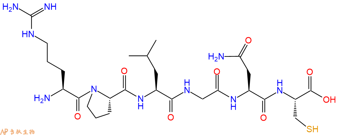 专肽生物产品H2N-Arg-Pro-Leu-Gly-Asn-Cys-COOH