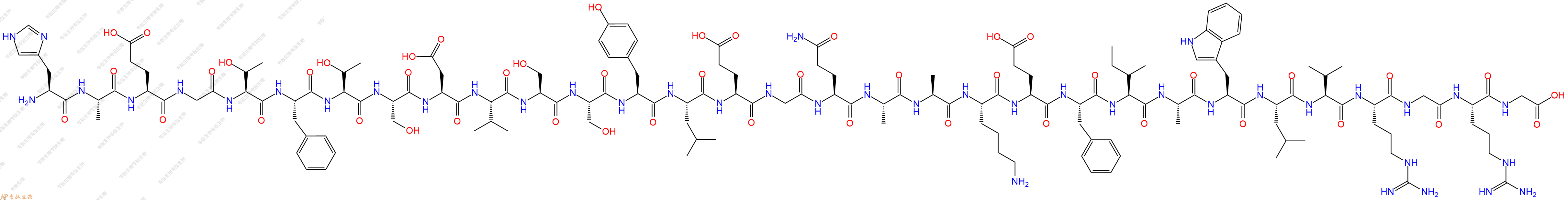 专肽生物产品利拉鲁肽中间体(TFA盐)、Arg34GLP-1(7-34) (human) 204521-68-6