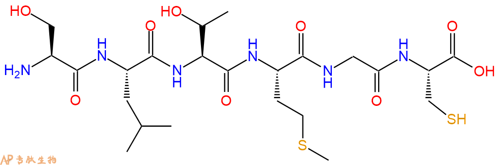专肽生物产品H2N-Ser-Leu-Thr-Met-Gly-Cys-COOH