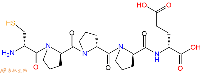 专肽生物产品H2N-DCys-DPro-DPro-DPro-DGlu-COOH