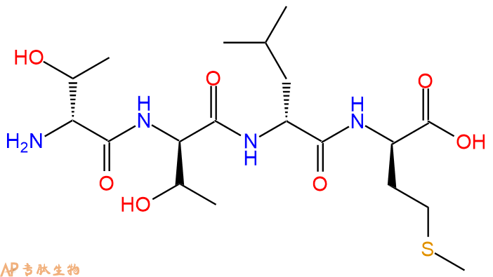 专肽生物产品H2N-DThr-DThr-DLeu-DMet-COOH