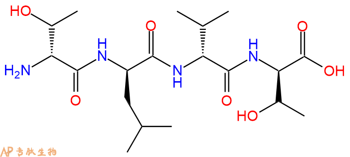 专肽生物产品H2N-DThr-DLeu-DVal-DThr-COOH