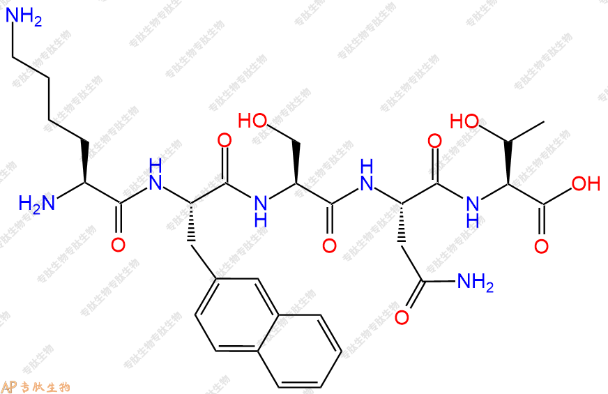 专肽生物产品H2N-Lys-Nal-Ser-Asn-Thr-COOH