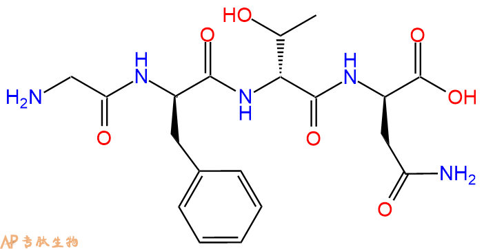 专肽生物产品H2N-Gly-DPhe-DThr-DAsn-COOH