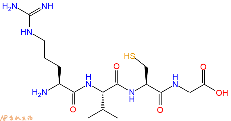 专肽生物产品H2N-Arg-Val-Cys-Gly-COOH