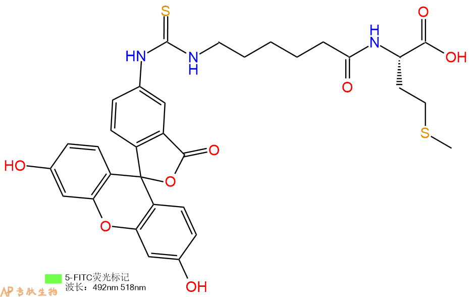 专肽生物产品5FITC-Ahx-Met-COOH