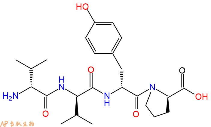 专肽生物产品H2N-DVal-DVal-DTyr-DPro-COOH