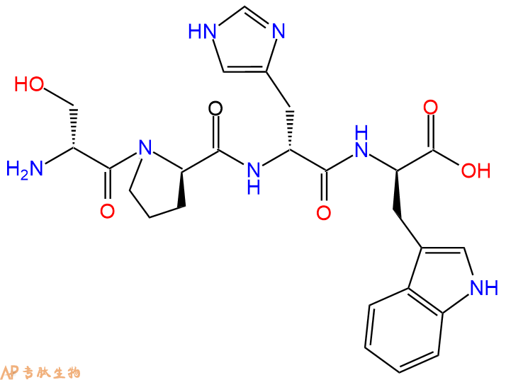 专肽生物产品H2N-DSer-DPro-DHis-DTrp-COOH
