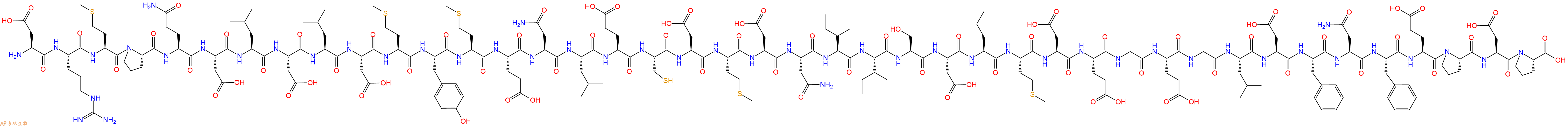 专肽生物产品H2N-Asp-Arg-Met-Pro-Gln-Asp-Leu-Asp-Leu-Asp-Met-Tyr-Met-Glu-Asn-Leu-Glu-Cys-Asp-Met-Asp-Asn-Ile-Ile-Ser-Asp-Leu-Met-Asp-Glu-Gly-Glu-Gly-Leu-Asp-Phe-Asn-Phe-Glu-Pro-Asp-Pro-COOH