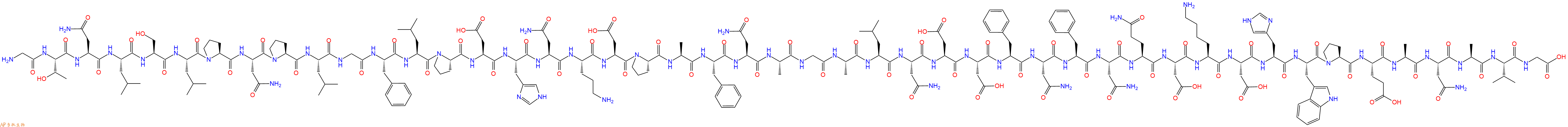 专肽生物产品H2N-Gly-Thr-Asn-Leu-Ser-Leu-Pro-Asn-Pro-Leu-Gly-Phe-Leu-Pro-Asp-His-Asn-Orn-Asp-Pro-Ala-Phe-Asn-Ala-Gly-Ala-Leu-Asn-Asp-Asp-Phe-Asn-Phe-Asn-Gln-Asp-Lys-Asp-His-Trp-Pro-Glu-Ala-Asn-Ala-Val-Gly-COOH