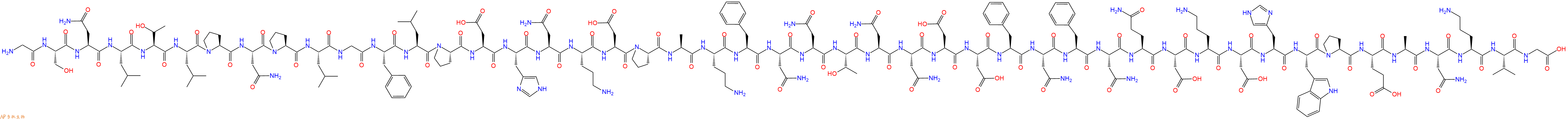 专肽生物产品H2N-Gly-Ser-Asn-Leu-Thr-Leu-Pro-Asn-Pro-Leu-Gly-Phe-Leu-Pro-Asp-His-Asn-Orn-Asp-Pro-Ala-Orn-Phe-Asn-Asn-Thr-Asn-Asn-Asp-Asp-Phe-Asn-Phe-Asn-Gln-Asp-Orn-Asp-His-Trp-Pro-Glu-Ala-Asn-Orn-Val-Gly-COOH