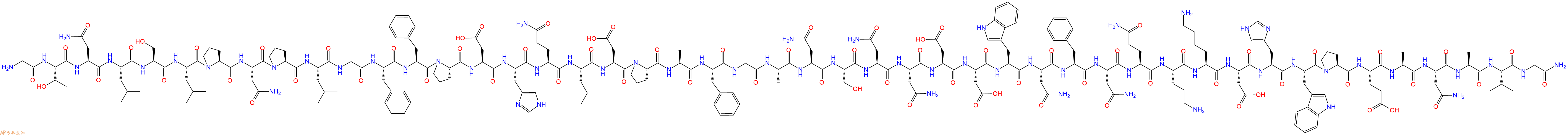 专肽生物产品H2N-Gly-Thr-Asn-Leu-Ser-Leu-Pro-Asn-Pro-Leu-Gly-Phe-Phe-Pro-Asp-His-Gln-Leu-Asp-Pro-Ala-Phe-Gly-Ala-Asn-Ser-Asn-Asn-Asp-Asp-Trp-Asn-Phe-Asn-Gln-Orn-Lys-Asp-His-Trp-Pro-Glu-Ala-Asn-Ala-Val-Gly-NH2
