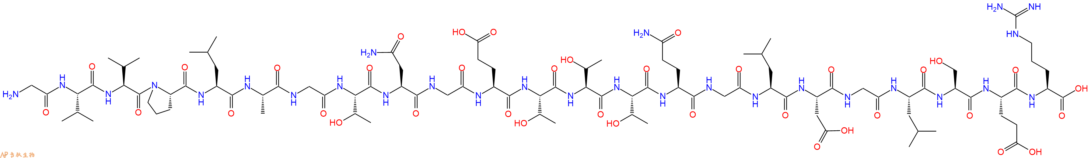 专肽生物产品H2N-Gly-Val-Val-Pro-Leu-Ala-Gly-Thr-Asn-Gly-Glu-Thr-Thr-Thr-Gln-Gly-Leu-Asp-Gly-Leu-Ser-Glu-Arg-COOH