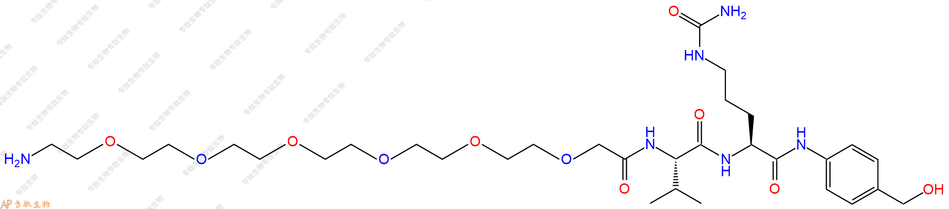 专肽生物产品H2N-PEG6-Val-Cit-PAB-OH