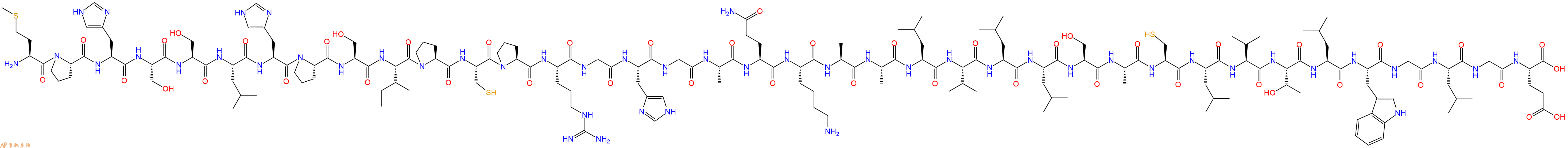 专肽生物产品H2N-Met-Pro-His-Ser-Ser-Leu-His-Pro-Ser-Ile-Pro-Cys-Pro-Arg-Gly-His-Gly-Ala-Gln-Lys-Ala-Ala-Leu-Val-Leu-Leu-Ser-Ala-Cys-Leu-Val-Thr-Leu-Trp-Gly-Leu-Gly-Glu-OH