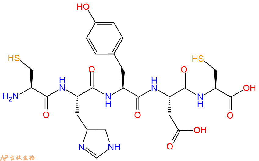 专肽生物产品H2N-Cys-His-Tyr-Asp-Cys-OH